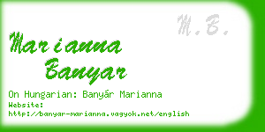 marianna banyar business card