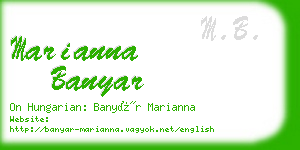 marianna banyar business card